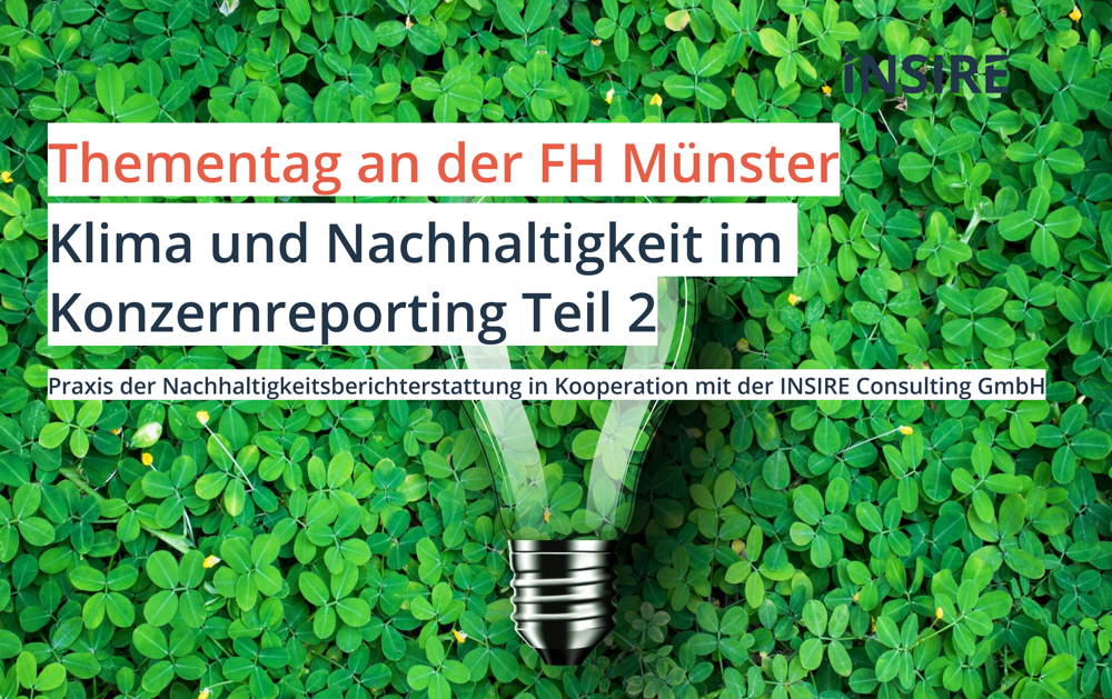 Klima und Nachhaltigkeit im Konzernreporting