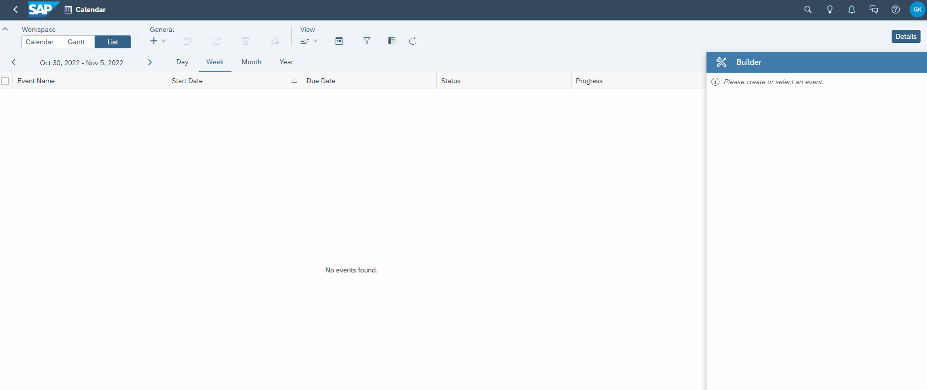 Multi Actions in Kalender